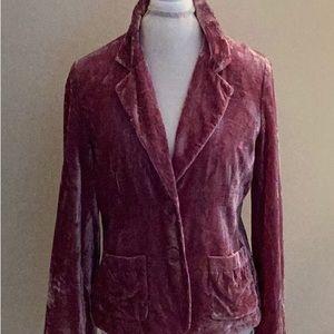 AGB, PINKY Crushed velvet jacket